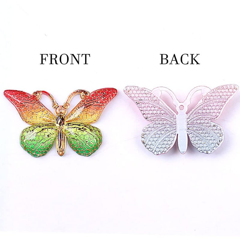 DIYstore 40 Pcs Colorful Butterfly Charms & Pendants Jewelry Kit - Enamel for Earrings, Bracelets, Necklace, DIY Phone Case & Hair Clip Craft - Image 3